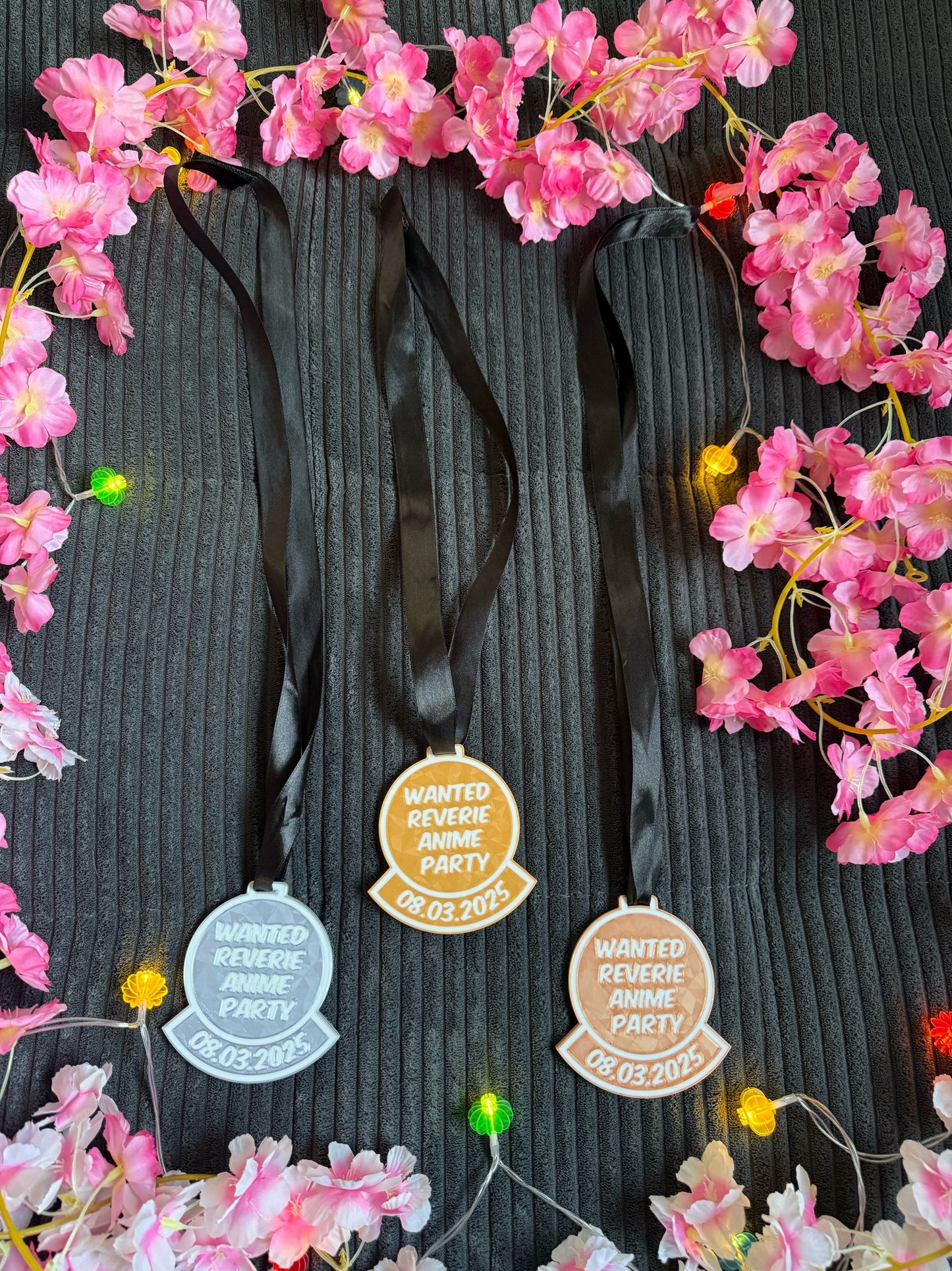 Medaillen in Gold, Silber und Bronze