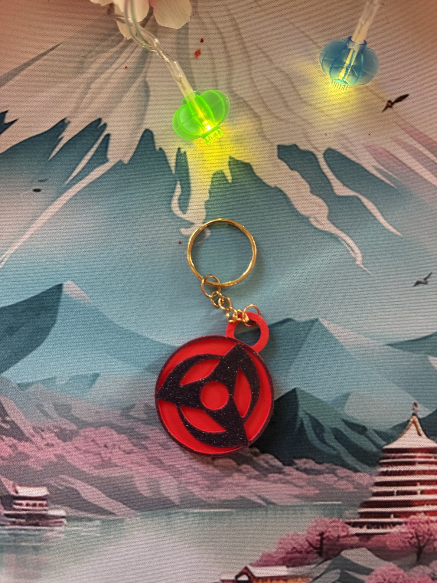 Schlüsselanhänger Rote Augen